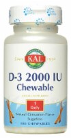 KAL D-3 Sugarless Cinnamon Chewables 2000IU Perspective: Main
