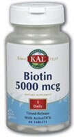 KAL Biotin 5000mcg Tablets Perspective: front