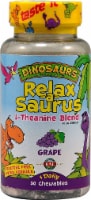 KAL Dinosaurs Relax-a-Saurus L-Theanine Blend Grape Chewables