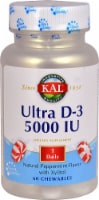 KAL Ultra D-3 Natural Peppermint Chewables 5000IU