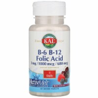 Kal B-6 B-12 Folic Acid - Berry 60 Tabs