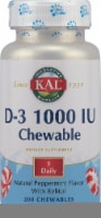 Kal  Vitamin D-3   Peppermint Chewables 1000 iu Perspective: Main