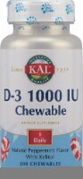 Kal  Vitamin D-3   Peppermint Chewables 1000 iu Perspective: Main