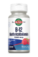 KAL B-12 Methylcobalamin Red Raspberry 1000 mcg Tablets