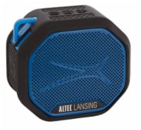Altec Lansing HydrTek Wireless Speaker - Black With Royal Blue Perspective: Main