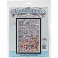 Design Works/Zenbroidery Stamped Embroidery Kit 10 X16 -Cubist