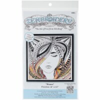 Design Works/Zenbroidery Stamped Embroidery Kit 10 X10 -Woman
