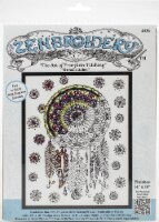 Design Works/Zenbroidery Stamped Embroidery Kit 14 X18 -Trendy Dream Catcher