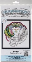 Design Works/Zenbroidery Stamped Embroidery Kit 12 X12 -Elephant