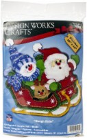 Design Works Felt Wall Hanging Applique Kit 16 X18 -Sleigh Ride