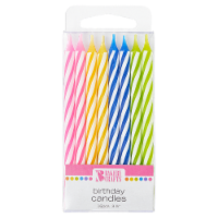 Bakery Crafts Assorted Colors Spiral Birthday Candles