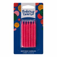Bakery Crafts® Pink Glitter Birthday Candles
