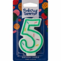 Bakery Crafts® #5 Sprinkle Birthday Candle