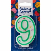 Bakery Crafts® #9 Sprinkle Birthday Candle