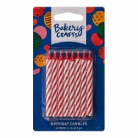 Bakery Crafts® Red Striped Birthday Candles