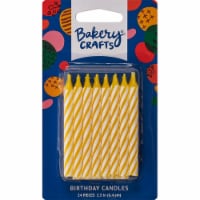 Bakery Crafts® Yellow Candy Striped Candles