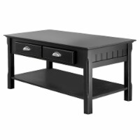 Winsome Timber 17.1  x 37.9  x 19  Solid and Composite Wood Coffee Table Black 20238