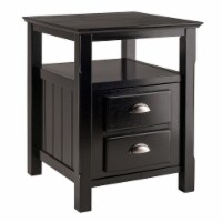 Winsome Trading Timber Side Table Black Each (20920WTI)