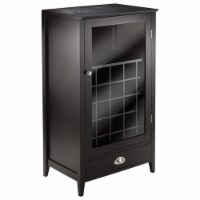 Winsome Bordeaux Modular Bar Cabinet in Espresso