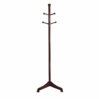 Winsome Wood Coat Tree With 6 Pegs Antique Walnut 94672