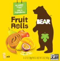 BEAR Pear Apple Tropical Mix Fruit Rolls Perspective: Main