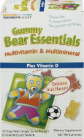 Rainbow Light Gummy Bear Essentials Multivitamin & Multimineral Plus Vitamin D Gummies Packets Perspective: Main