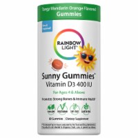 Rainbow Light Sunny Gummies Tangy Mandarin Orange Vitamin D3 60 ea Perspective: Main