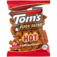 Tom's Pork Skins Hot Chicharrones Perspective: Main
