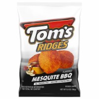 Tom's Ridges Mesquite BBQ Flavored Potato Chips Perspective: Main