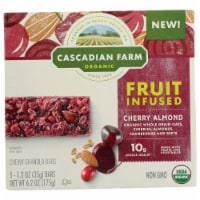 Cascadian Farm Organic Fruit Infused Cherry Almond Chewy Granola Bars