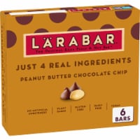 Larabar Gluten Free Vegan - Peanut Butter Chocolate Chip Fruit & Nut Bars Healthy Snacks