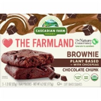 Cascadian Farm™ Organic Chocolate Chunk Plant Based Brownie Soft Baked Squares Perspective: Main