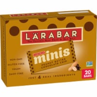 Larabar Gluten Free Vegan Peanut Butter Chocolate Chip Mini Fruit & Nut Bars Healthy Snacks