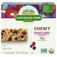 Cascadian Farm Organic Harvest Berry Chewy Granola Bars Perspective: Main