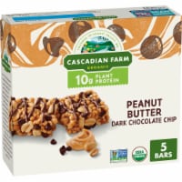 Cascadian Farm™ Organic Peanut Butter Dark Chocolate Chip Protein Bars Perspective: Main