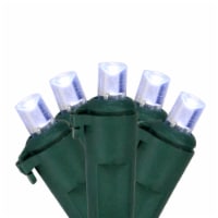 Brite Star 150 White LED Wide Angle Christmas Lights - 49.58 ft Green Wire