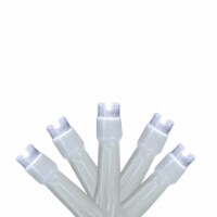 Brite Star 10 Battery Operated White LED Wide Angle Christmas Lights - 3 ft White Wire