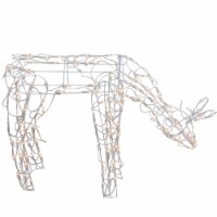 Brite Star 48in White Feeding Doe Lighted Outdoor Christmas Decoration