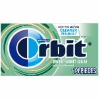 Orbit Gum Sweet Mint Sugar Free Chewing Gum Single Pack Perspective: Main