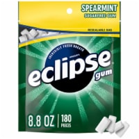 Eclipse Spearmint Sugar Free Chewing Gum Value Pack Bag Perspective: Main