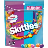 Skittles Flavor Mash-Ups Wild Berry & Tropical Chewy Candy Grab N Go Resealable Bag Perspective: Main