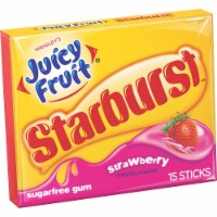 Juicy Fruit® Starburst™ Strawberry Sugarfree Gum Perspective: Main