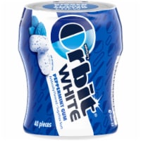 Orbit Gum White Peppermint Sugar Free Chewing Gum Bottle