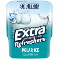 Extra Gum Refreshers Polar Ice Sugar Free Chewing Gum Bottle