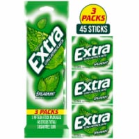 Extra Spearmint Sugar Free Chewing Gum Pack Perspective: Main