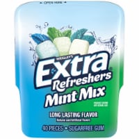 Extra Gum Refreshers Mint Mix Sugar Free Chewing Gum Bottle