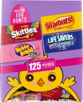 SKITTLES, STARBURST, LIFE SAVERS Gummies, & HUBBA BUBBA Assorted Easter Candy Fun Size 125-Piece Bag Perspective: Main