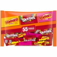 Starburst Original & FaveREDS & Skittles Original Halloween Candy Assortment Bulk Bag Perspective: Main