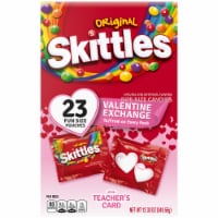 Skittles Original Valentine's Day Candy Exchange Fun Size Chewy Candy Box Perspective: Main