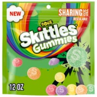 Skittles Sour Gummies Chewy Candy Assortment Sharing Size Bag Perspective: Main